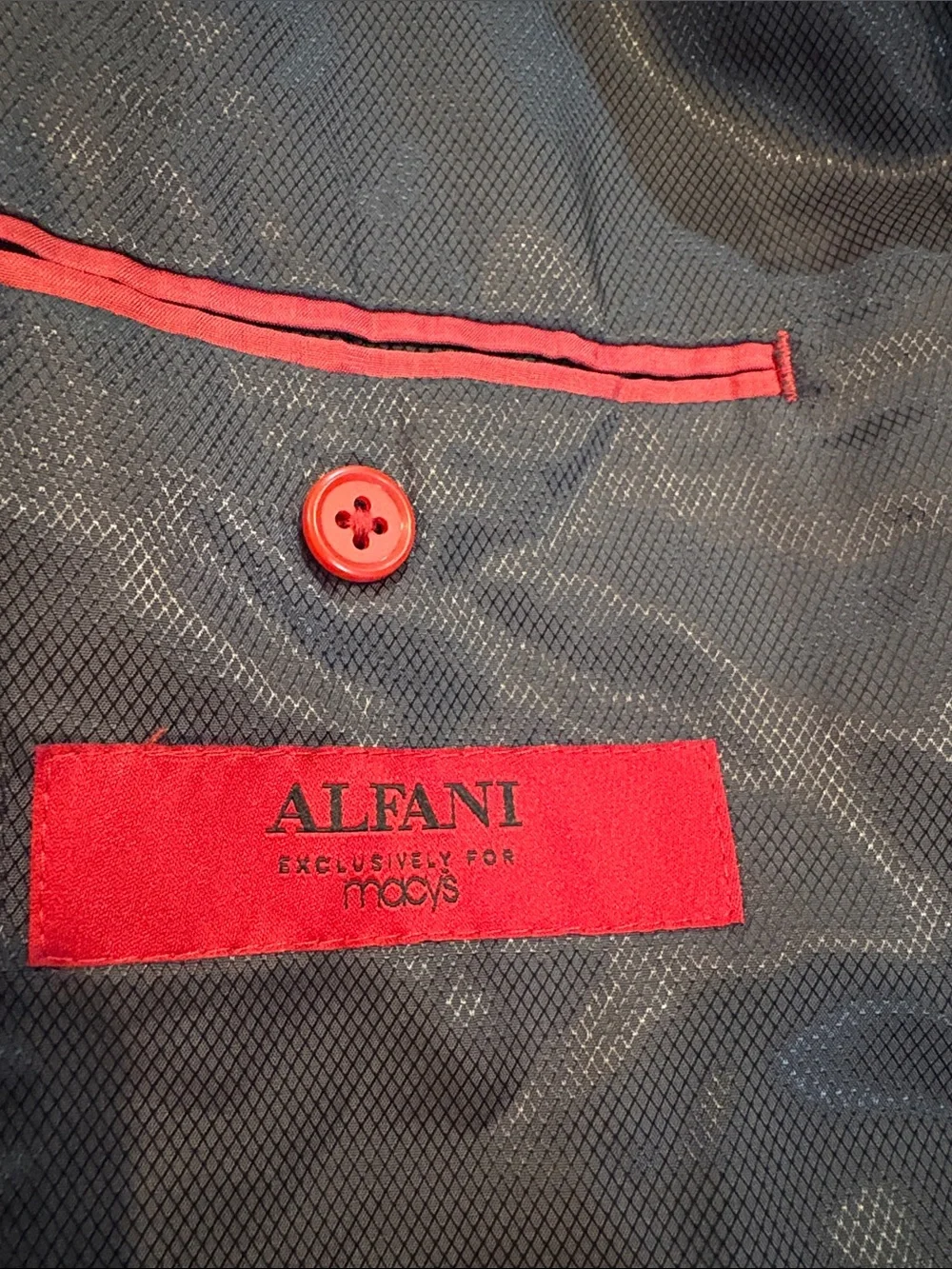 Alfani Men's Dark Gray Two-Button Suit Blazer